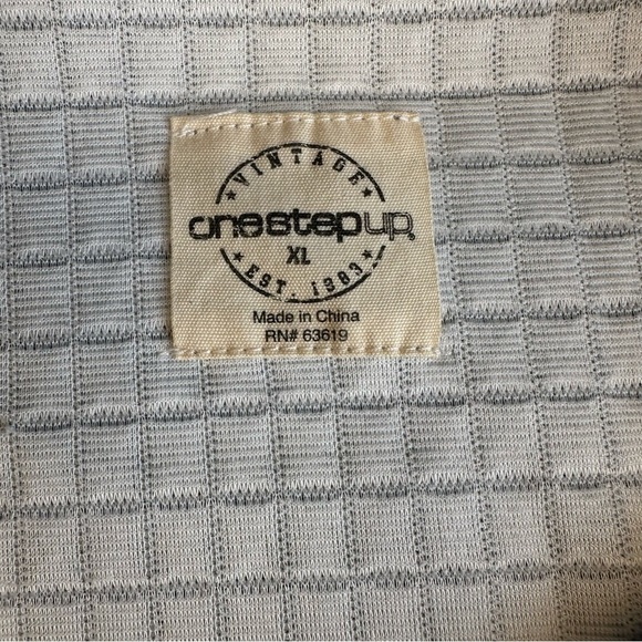 One Step Up Oversized Gray Half Zip Sweatshirt Women’s XL, Casual Waffle Pattern - Picture 6 of 8